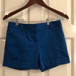Express Blue Cuffed Chino Shorts Size 00